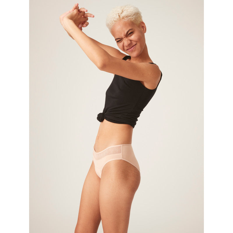 Menstruační kalhotky Modibodi Sensual Bikini Light-Moderate Beige - VYBALENÉ (MODI4050BVYB)