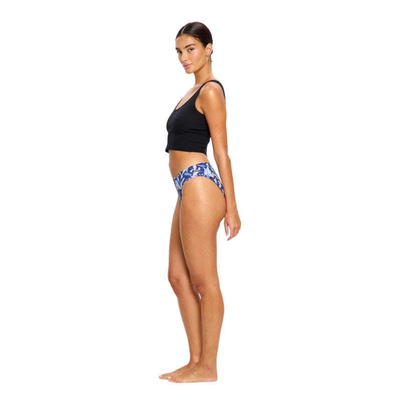 Menstruační kalhotky Modibodi Seamfree Bikini Moderate-Heavy Midnight Blue Floral (MODI4065MBF)