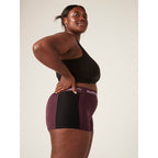 Menstruační kalhotky PUMA & Modibodi Active Boyshort Moderate-Heavy Grape - VYBALENÉ (MODI4097GVYB)