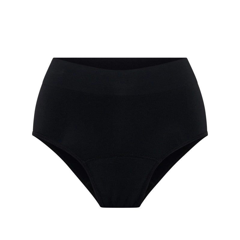 Menstruační tanga Modibodi Modicomfort Seamless Hi Waist Thong Light Teale Blue (MTMMSHWTLTB)
