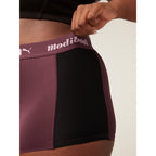 Menstruační kalhotky PUMA & Modibodi Active Boyshort Moderate-Heavy Grape - VYBALENÉ (MODI4097GVYB)