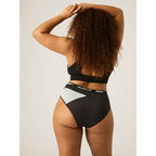 Menstruační kalhotky PUMA & Modibodi Active Hi Cut Full Brief Moderate-Heavy Platinum Grey - VYBALENÉ (MODI4091PGVYB)