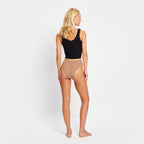 Menstruační tanga Modibodi Modicomfort Seamless Hi Waist Thong Light Teale Blue (MTMMSHWTLTB)