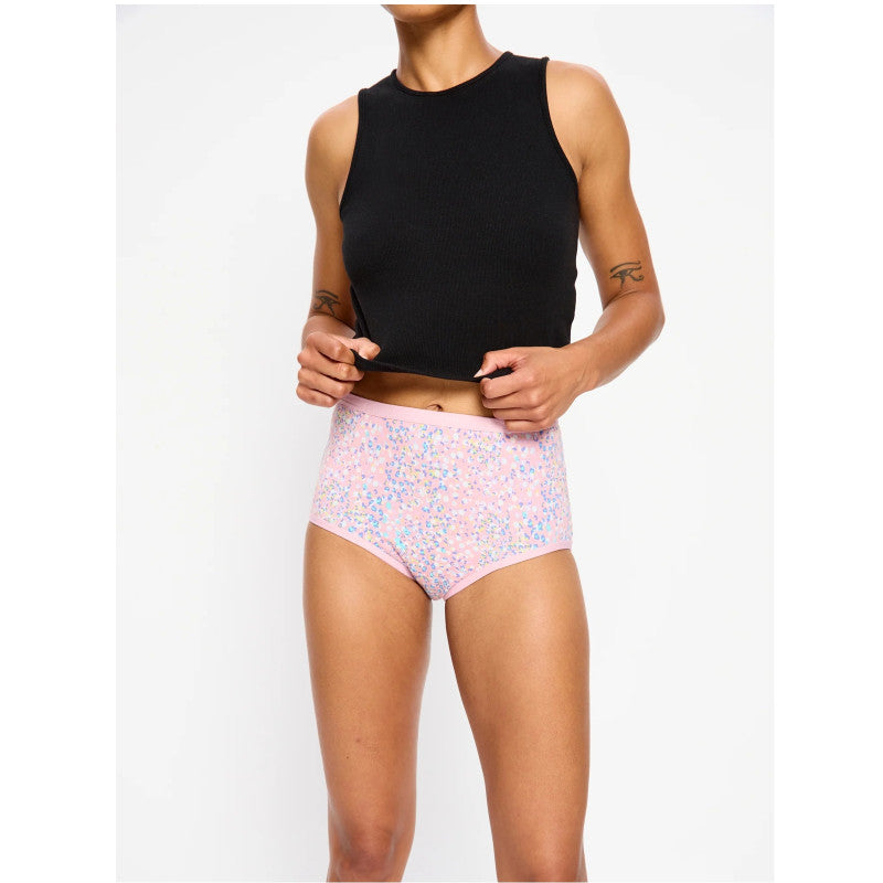 Menstruační kalhotky Modibodi Classic Full Brief Moderate Flore Pink (FLFBMHFLPW)