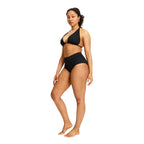 Menstruační plavky Modibodi Hi-Waist Bikini Brief High černé spodní díl (SWHKMIBLAW)