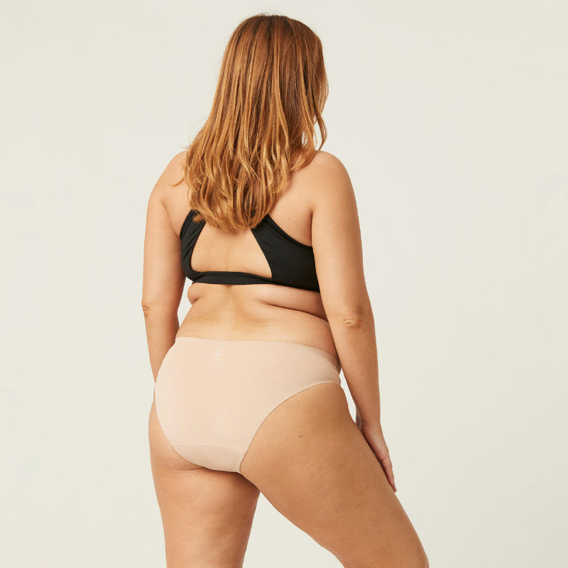Menstruační kalhotky Modibodi Seamfree Bikini Moderate-Heavy Cashew - VYBALENÉ (MODI4065CVYB)