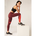 Menstruační legíny 7/8 PUMA & Modibodi Grape/Red (MODI4098LGR)
