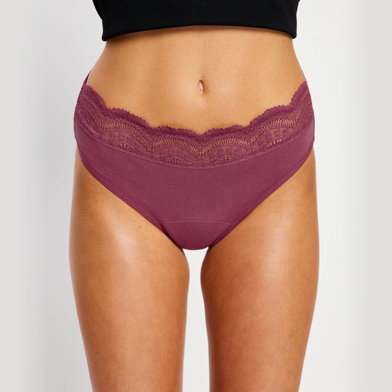 Menstruační kalhotky Modibodi Sensual Hi Waist Bikini Moderate Animalia Brown (MKMSHWBMAB)