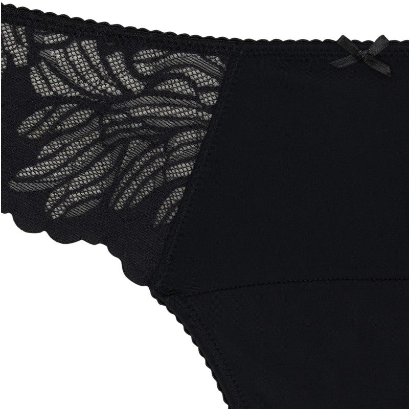 Menstruační tanga Modibodi Modicomfort Seamless Hi Waist Thong Light Teale Blue (MTMMSHWTLTB)