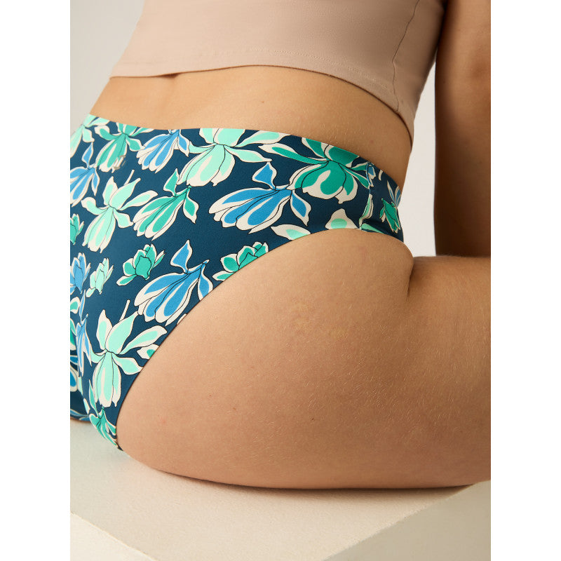 Menstruační kalhotky Modibodi Seamfree Bikini Moderate-Heavy Midnight Blue Floral (MODI4065MBF)