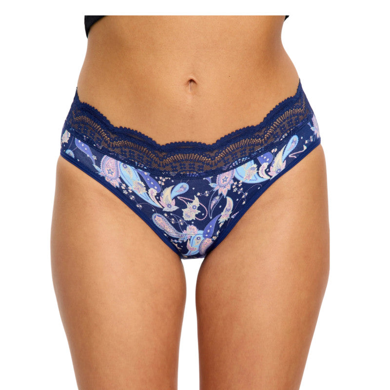 Menstruační kalhotky Modibodi Sensual Hi Waist Bikini Moderate Animalia Brown (MKMSHWBMAB)