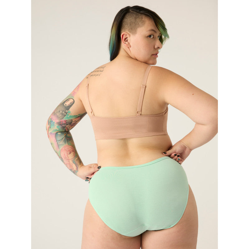 Menstruační kalhotky Modibodi Basic Mid-Rise Brief Moderate-Heavy Sea Spray - VYBALENÉ (MODI4110SSVYB)