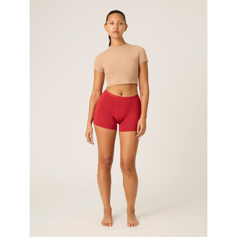 Classic Boyshort Heavy-Overnight Rouge Red - VYBALENÉ