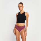 Menstruační kalhotky Modibodi Sensual Hi Waist Bikini Moderate Animalia Brown (MKMSHWBMAB)