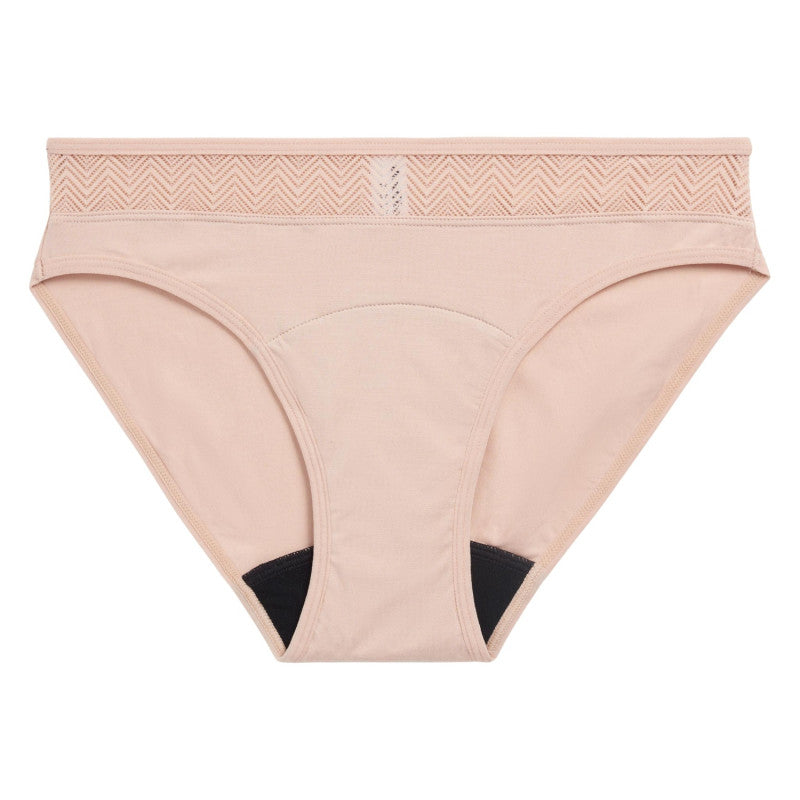 Menstruační kalhotky Modibodi Sensual Bikini Light-Moderate Beige - VYBALENÉ (MODI4050BVYB)