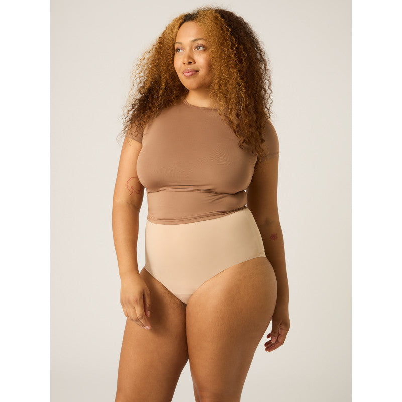 Menstruační kalhotky Modibodi Seamfree Full Brief Moderate-Heavy Cashew - VYBALENÉ (MODI4063VYB)