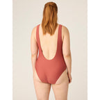 Modibodi High V Neck One Piece Sahara Red - VYBALENÉ