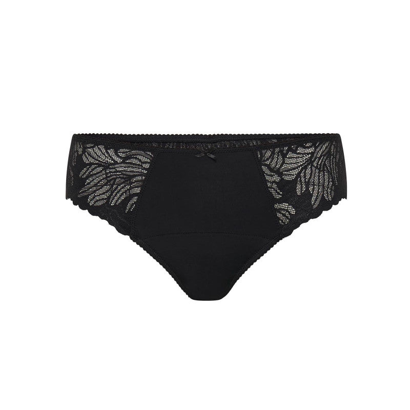 Menstruační tanga Modibodi Modicomfort Seamless Hi Waist Thong Light Teale Blue (MTMMSHWTLTB)