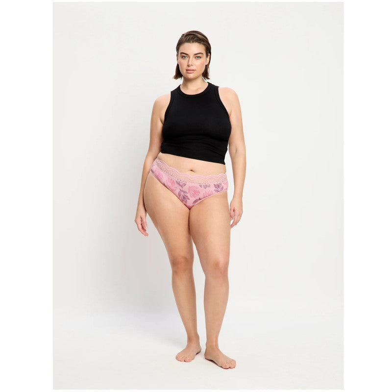 Menstruační kalhotky Modibodi Sensual Hi-Waist Bikini Moderate-Cassia Pink (CAHKMHCAPW)