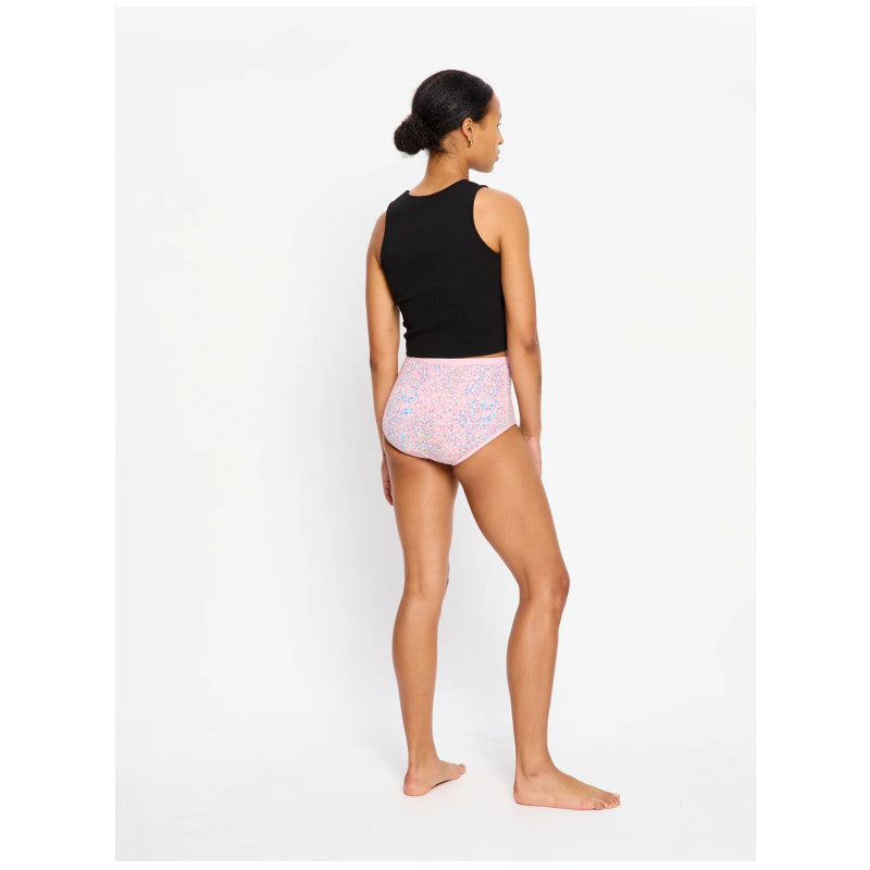Menstruační kalhotky Modibodi Classic Full Brief Moderate Flore Pink (FLFBMHFLPW)