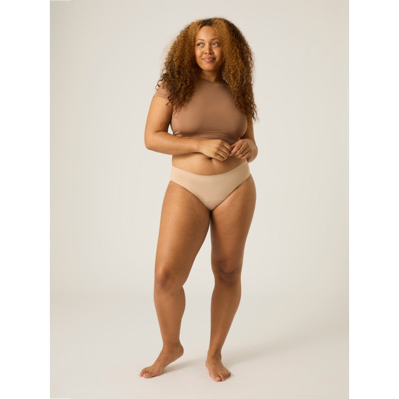 Menstruační kalhotky Modibodi Seamfree Bikini Moderate-Heavy Cashew - VYBALENÉ (MODI4065CVYB)
