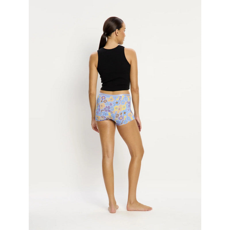 Menstruační kalhotky Modibodi Classic Boyshort Moderate Happy Daisy Blue (MKMCBMHDB)