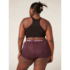 Menstruační kalhotky PUMA & Modibodi Active Boyshort Moderate-Heavy Grape - VYBALENÉ (MODI4097GVYB)