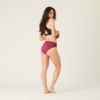 Menstruační kalhotky Modibodi Sensual Hi-Waist Bikini Maxi Garnet (MODI4042G)