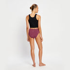 Menstruační kalhotky Modibodi Sensual Hi Waist Bikini Moderate Animalia Brown (MKMSHWBMAB)