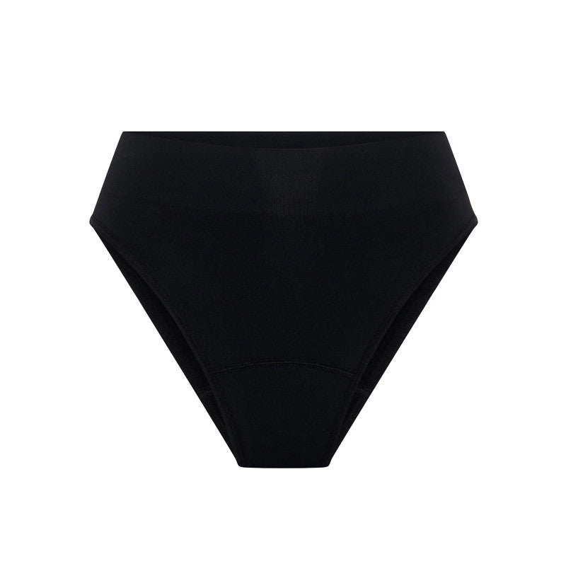 Menstruační tanga Modibodi Modicomfort Seamless Hi Waist Thong Light Teale Blue (MTMMSHWTLTB)