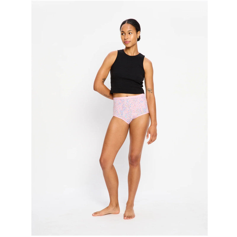 Menstruační kalhotky Modibodi Classic Full Brief Moderate Flore Pink (FLFBMHFLPW)