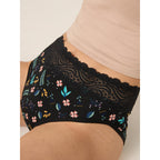 Menstruační kalhotky Modibodi Sensual Hi-Waist Bikini Heavy-Overnight Midnight Garden - VYBALENÉ (MODI4040MGVYB)