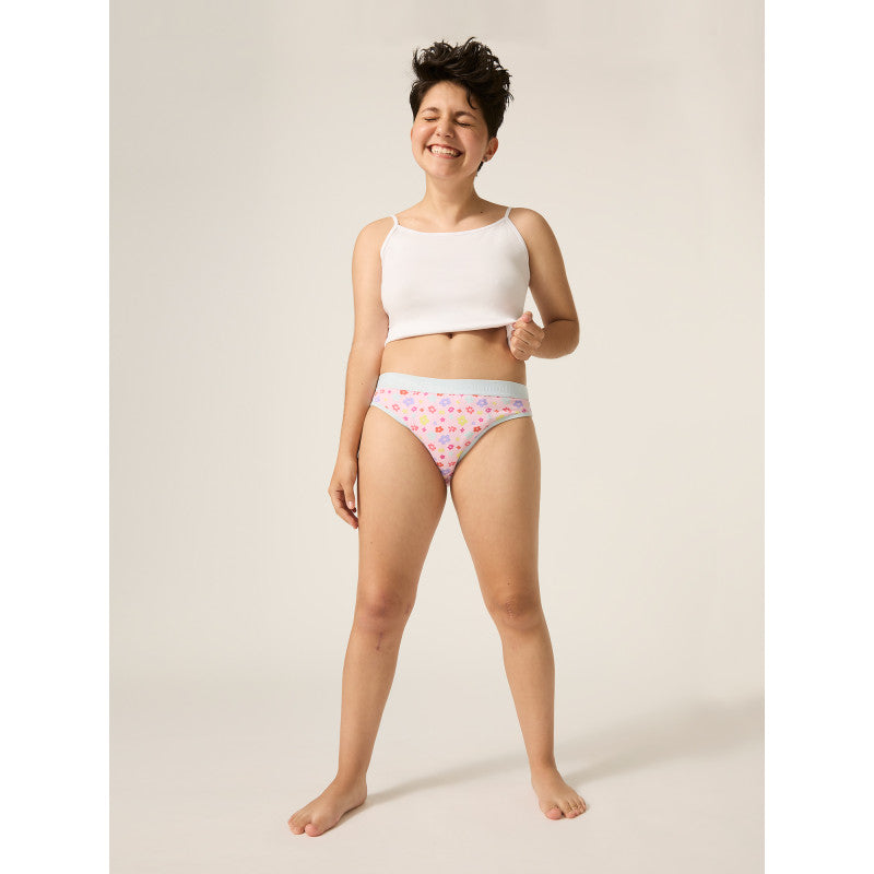 Menstruační kalhotky Modibodi Teen Hipster Bikini Maxi Orchid Pink - VYBALENÉ (MODI4099OPVYB)