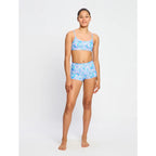 Dívčí menstruační plavky Modibodi Performance Hi Waist Short Super Marble Blue spodní díl (DMPMPHWSSMB)