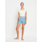 Dívčí menstruační kalhotky Modibodi Teen Hipster Boyshort Super Boho Botanical Blue (DMKMTHBSBBB)