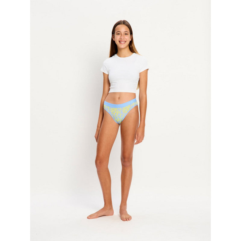Dívčí menstruační kalhotky Modibodi Teen Hipster Bikini Moderate Groovy Green (DMKMTHBMGG)