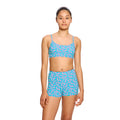 Dívčí plavky Modibodi crop top Jungle palm black horní díl (DPMHDCTPB)