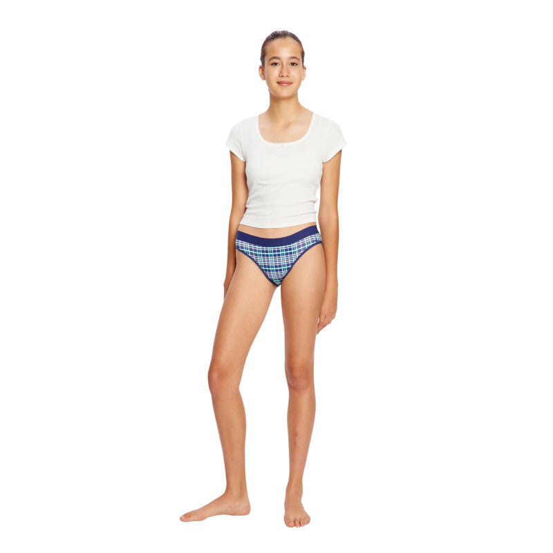 Dívčí menstruační kalhotky Modibodi Teen Hipster Bikini Super Berry Blossom (DMKMTHBSBB)