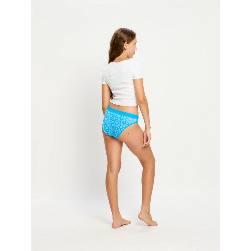 Dívčí menstruační kalhotky Modibodi Teen Hipster Bikini Super Berry Blossom (DMKMTHBSBB)