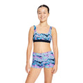 Dívčí plavky Modibodi Performance Reversible Crop Top Marble Blue horní díl (DPMPRCTMB)