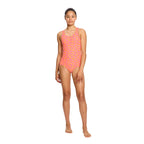 Dívčí menstruační plavky Modibodi Performance Racerback One Piece Super Marble Blue jednodílné (DMPMPROPSMB)
