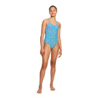 Dívčí menstruační plavky Modibodi Performance Racerback One Piece Super Marble Blue jednodílné (DMPMPROPSMB)