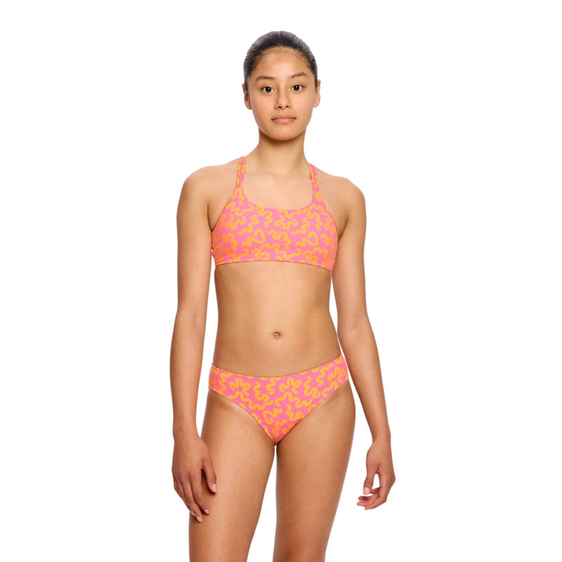 Dívčí menstruační plavky Modibodi Dream Teen Swimwear Bikini Brief Light Tropicana Crush spodní díl (DMPMDTSBBLTCSD)