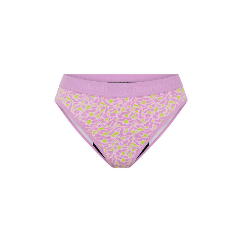 Dívčí menstruační kalhotky Modibodi Teen Hipster Bikini Super Bubblegum Purple (DMKMTHBSBP)