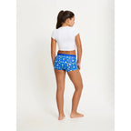 Dívčí menstruační kalhotky Modibodi Teen Hipster Boyshort Super Boho Botanical Blue (DMKMTHBSBBB)