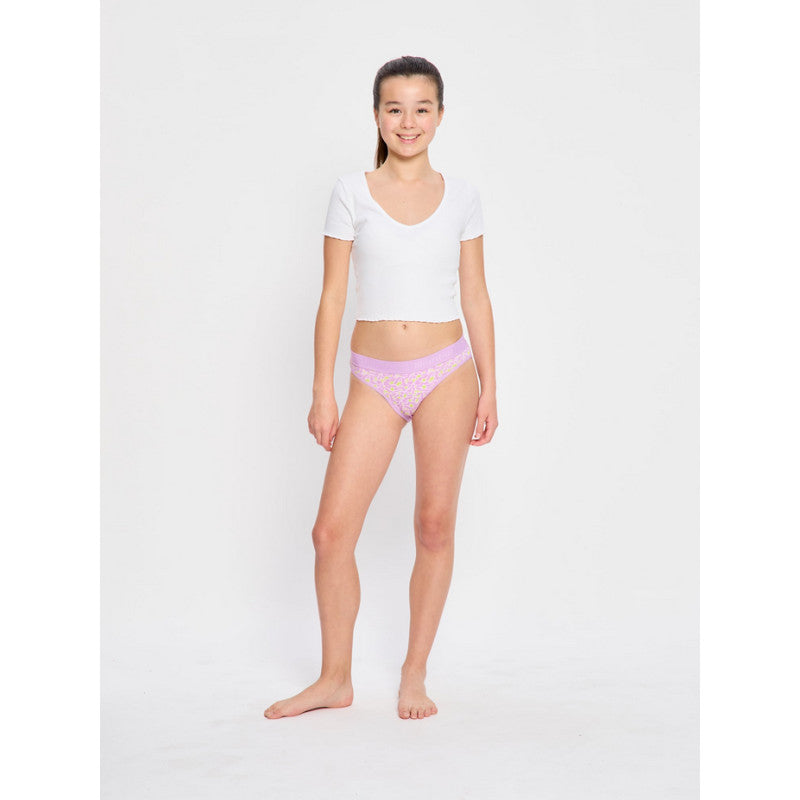 Dívčí menstruační kalhotky Modibodi Teen Hipster Bikini Super Bubblegum Purple (DMKMTHBSBP)