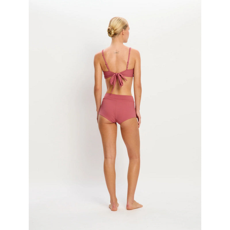 Plavky Modibodi Molokai Plunge Tie Back Top Mauve horní díl (PMMPTBTM)