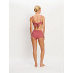 Plavky Modibodi Molokai Plunge Tie Back Top Mauve horní díl (PMMPTBTM)