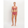 Plavky Modibodi Molokai Plunge Tie Back Top Mauve horní díl (PMMPTBTM)