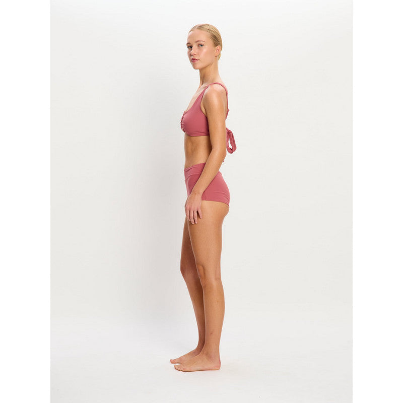Plavky Modibodi Molokai Plunge Tie Back Top Mauve horní díl (PMMPTBTM)